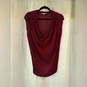Women’s Burgundy Cabi Low Neck Blouse